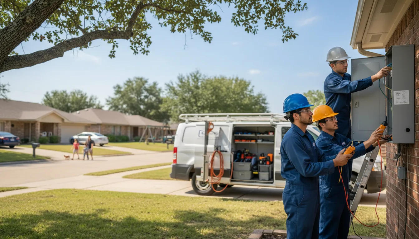 Certified electrician providing emergency electrical services in Harris, NY